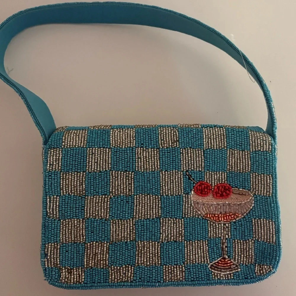NWOT Anthropologie The Fiona Beaded Bag Food & Drink Edition